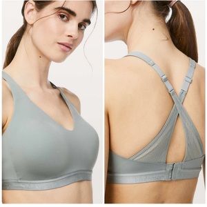 Lululemon Up For it Bra Pine Gray 36C MSRP $78